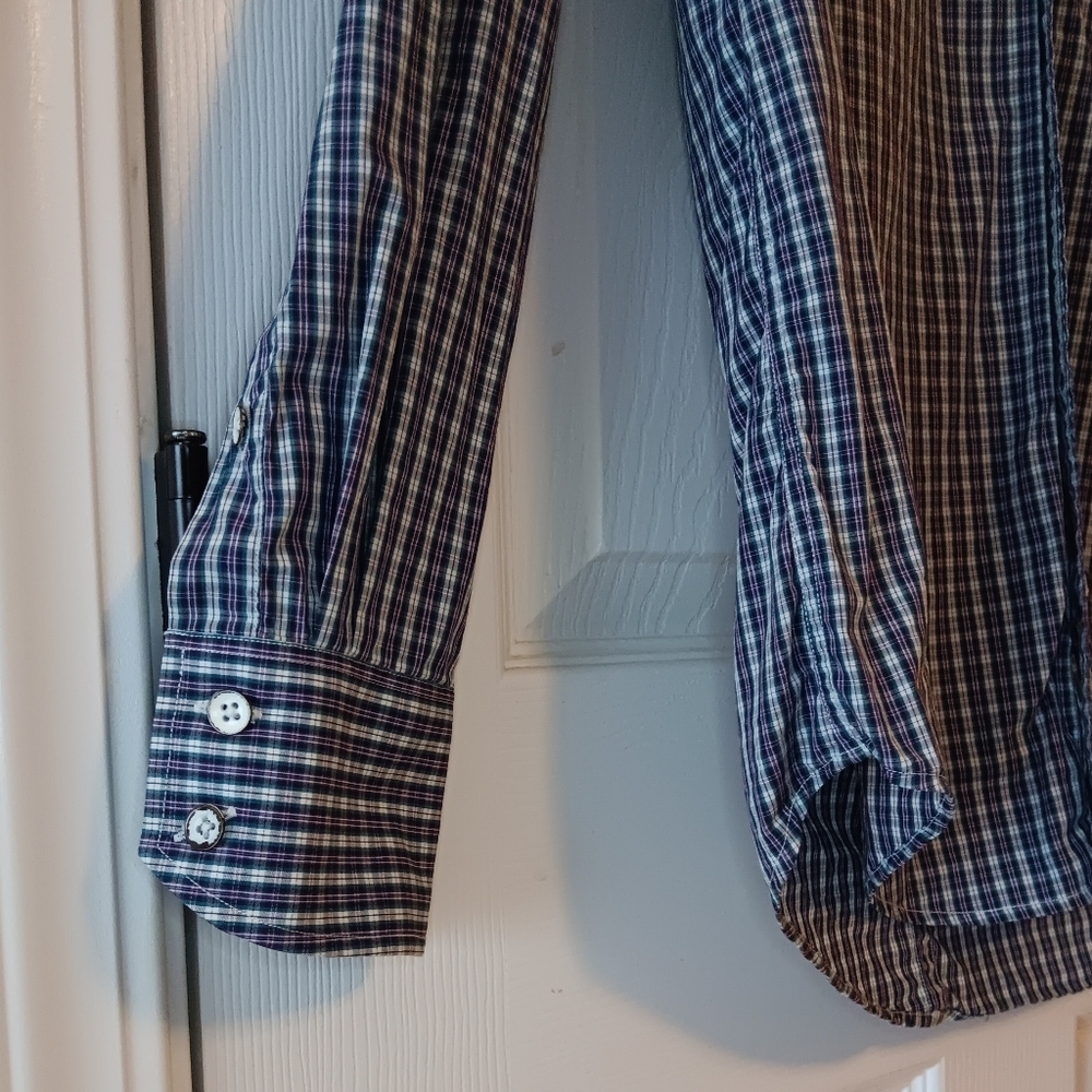 Rag & Bone Slim Fit Button Down Checked Shirt - Picture 2 of 6